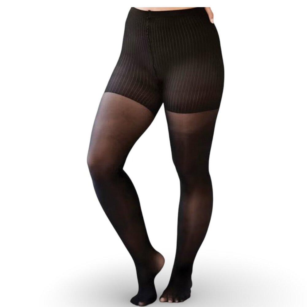 NWT Avenue Plus-Size Light Control Top Tights - Black Size EE✨50% OFF BUNDLES 3+ - Picture 2 of 5